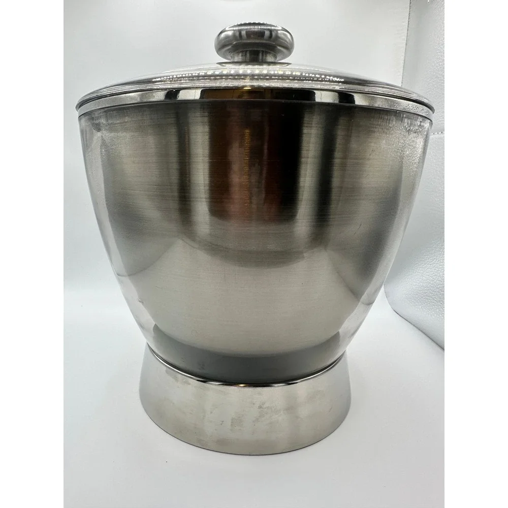 Oneida Stainless Steel Ice Bucket w/ Lid and Accessories Double Wall Insulated